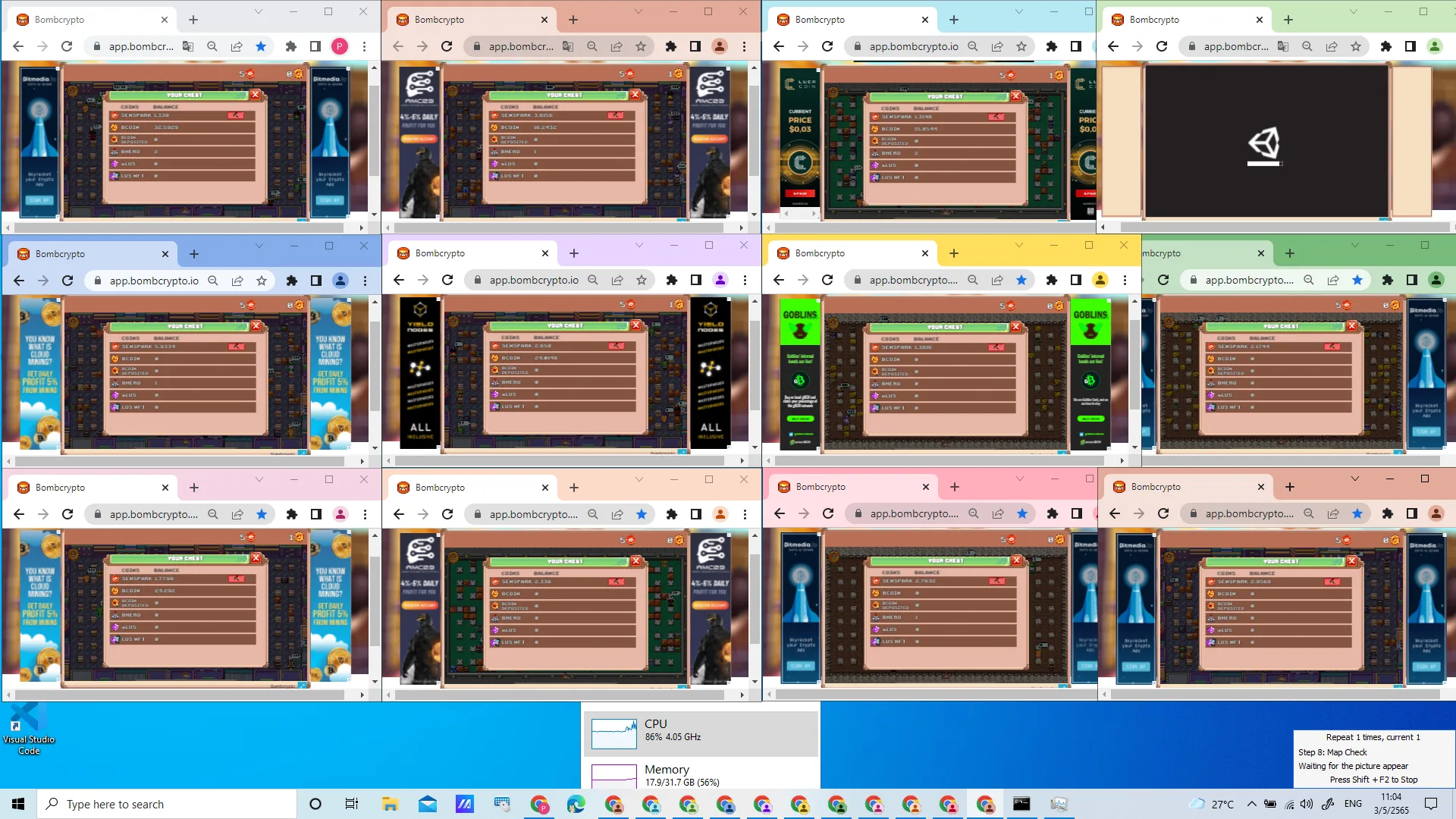 ภาพหน้าจอเกม Crypto Bomb